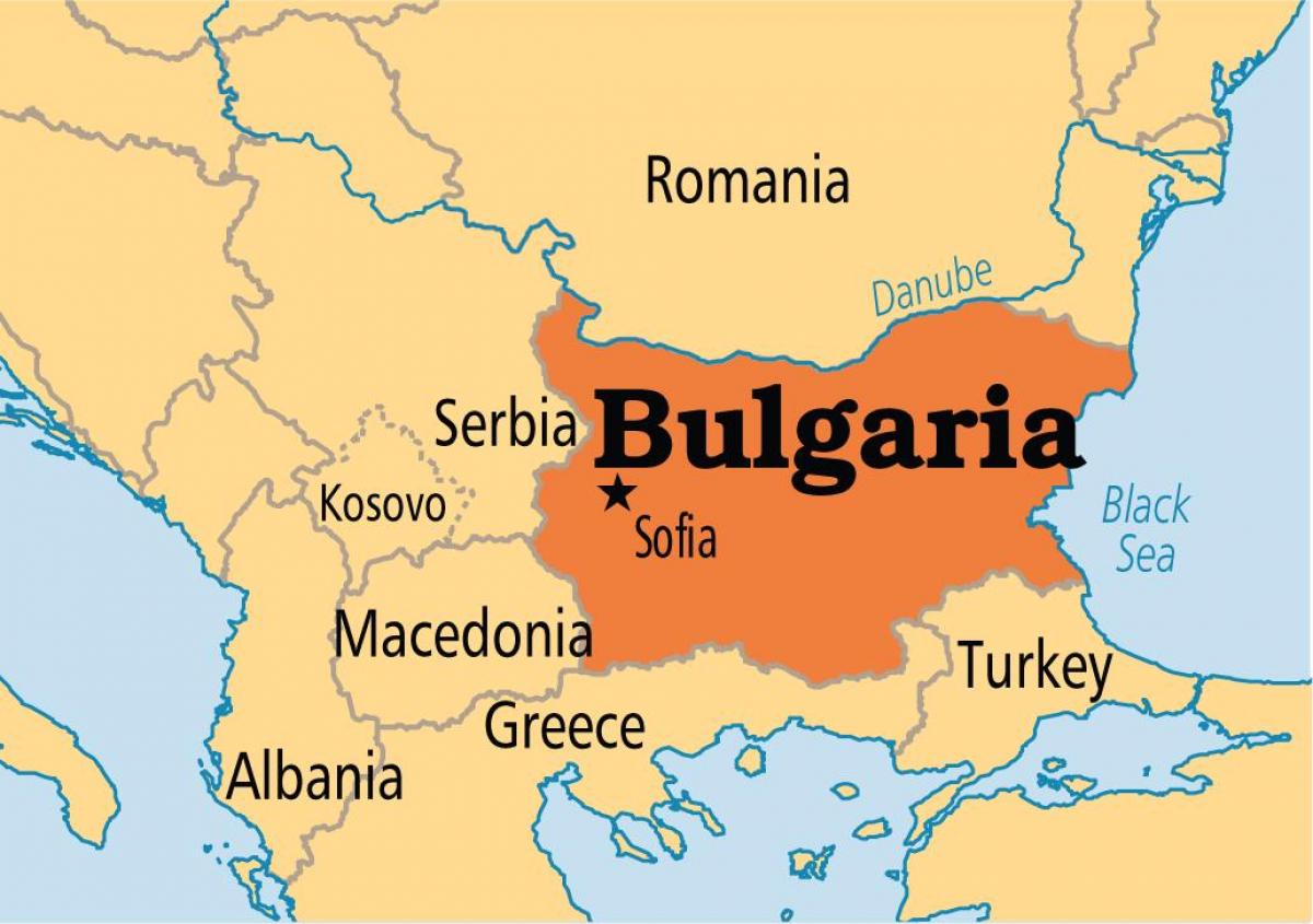 Map Bulgaria Surrounding Countries 